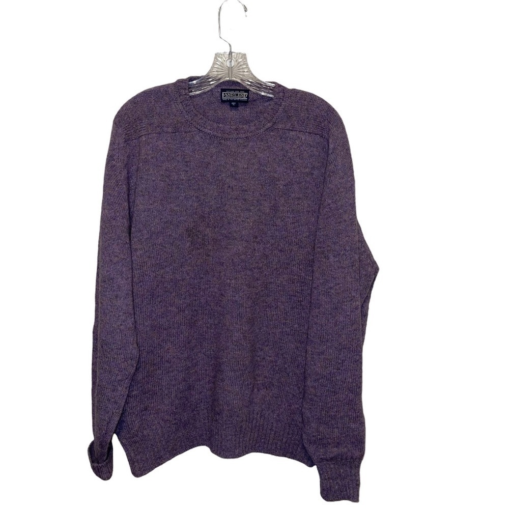 Land End Man 100% Wool Sweater Size XL